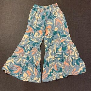 True Destinations Floral Tropical Palazzo‎ Pants Size XL